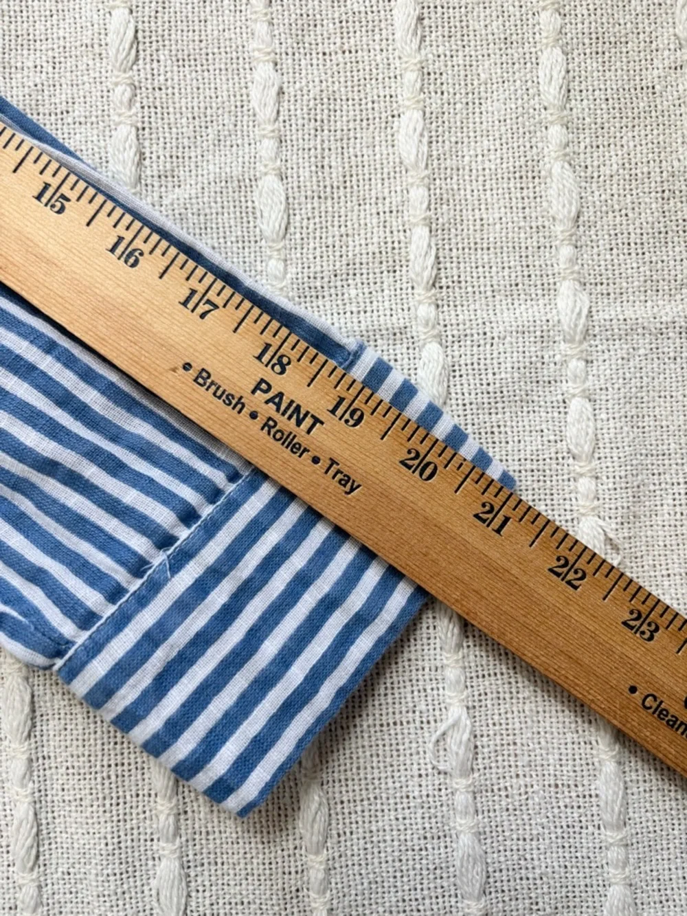 Turks & Caicos Blue White Stripe Cotton Button Down Swim Cover Up Shirt Size XL